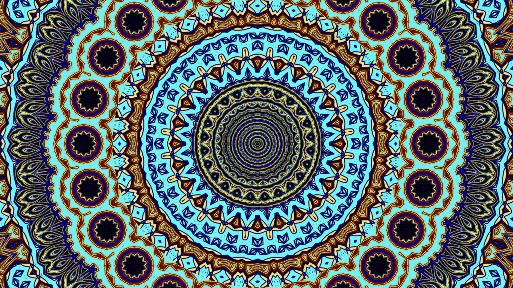 Vibrant Fractal Wallpaper: Colorful Abstract Design and Geometry Background
