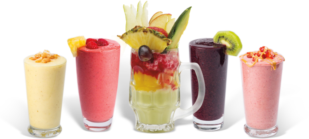 Colorful Fruit Smoothies Wallpaper: Refreshing, Vibrant Display