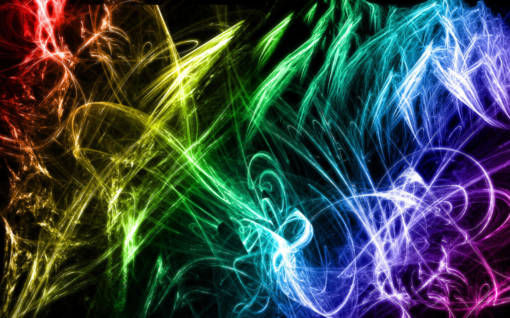 Vibrant Geometric Abstract Wallpaper in a Spectrum of Colors