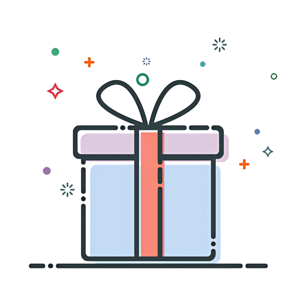 Festive Gift Box Wallpaper: Playful Design for Birthday Celebrations