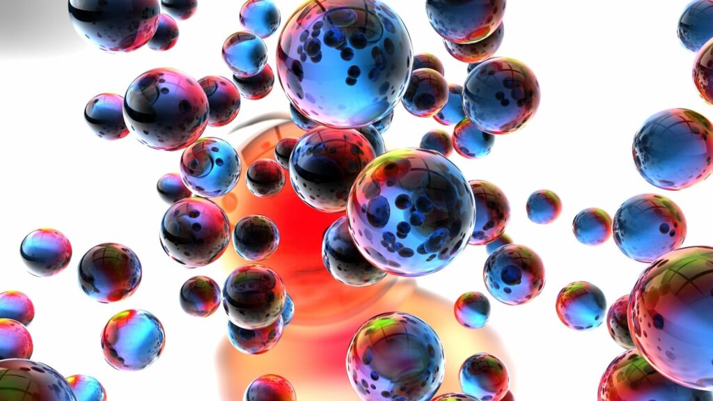 Vibrant 1920x1080 Colorful Glossy Sphere Wallpaper Background