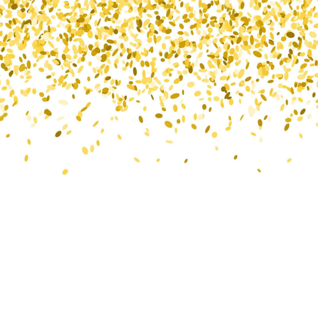 Shimmering Festivities: A Vibrant Gold Confetti Extravaganza Wallpaper