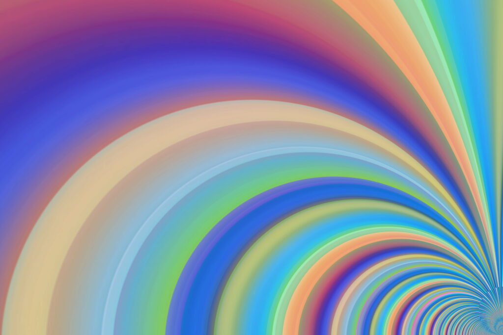 Vibrant Masterpiece: Captivating Digital Artwork Showcasing Colorful Gradient Aesthetics Wallpaper