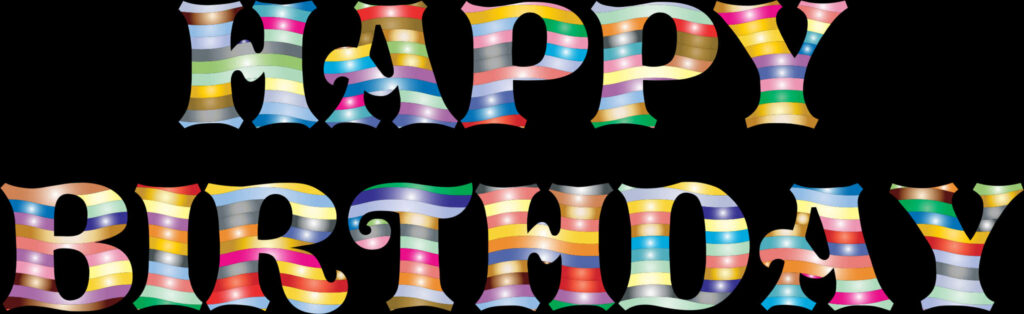 Vibrant Happy Birthday Banner Wallpaper | Festive Colorful Background