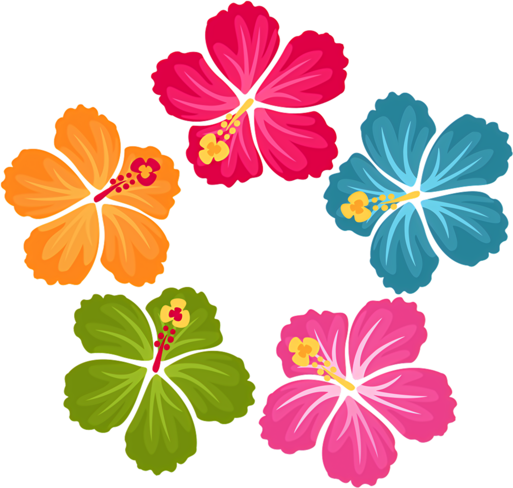Colorful Hibiscus Flower Wallpaper for a Tropical Touch