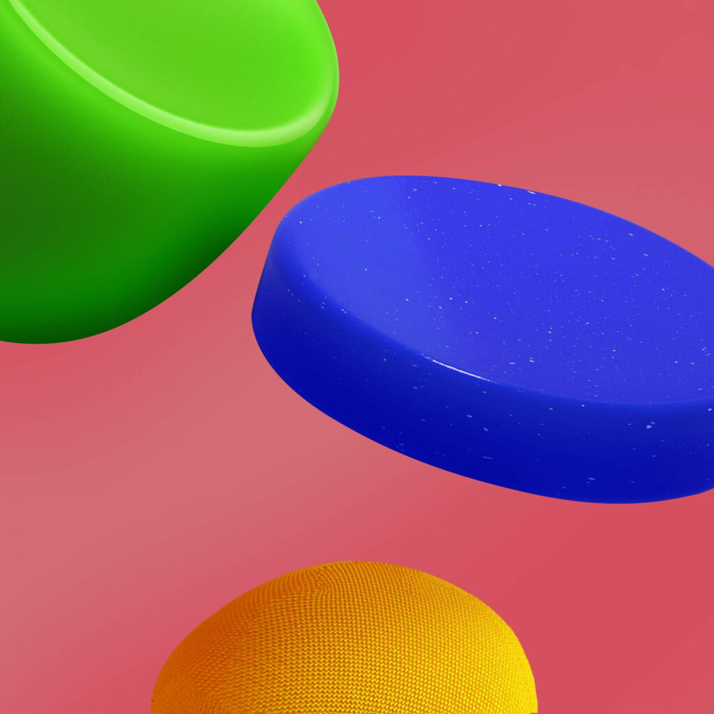 Colorful Hockey Puck Wallpaper for Samsung M21 - Vibrant Design