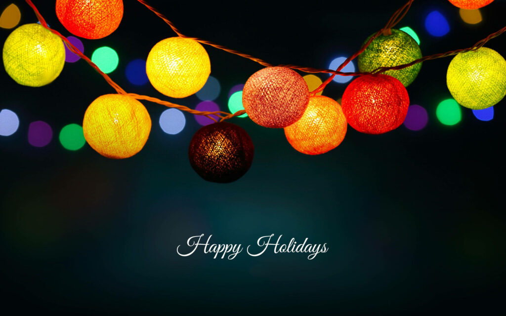 Vibrant Lantern Wallpaper: Illuminate Your Christmas Desktop Background