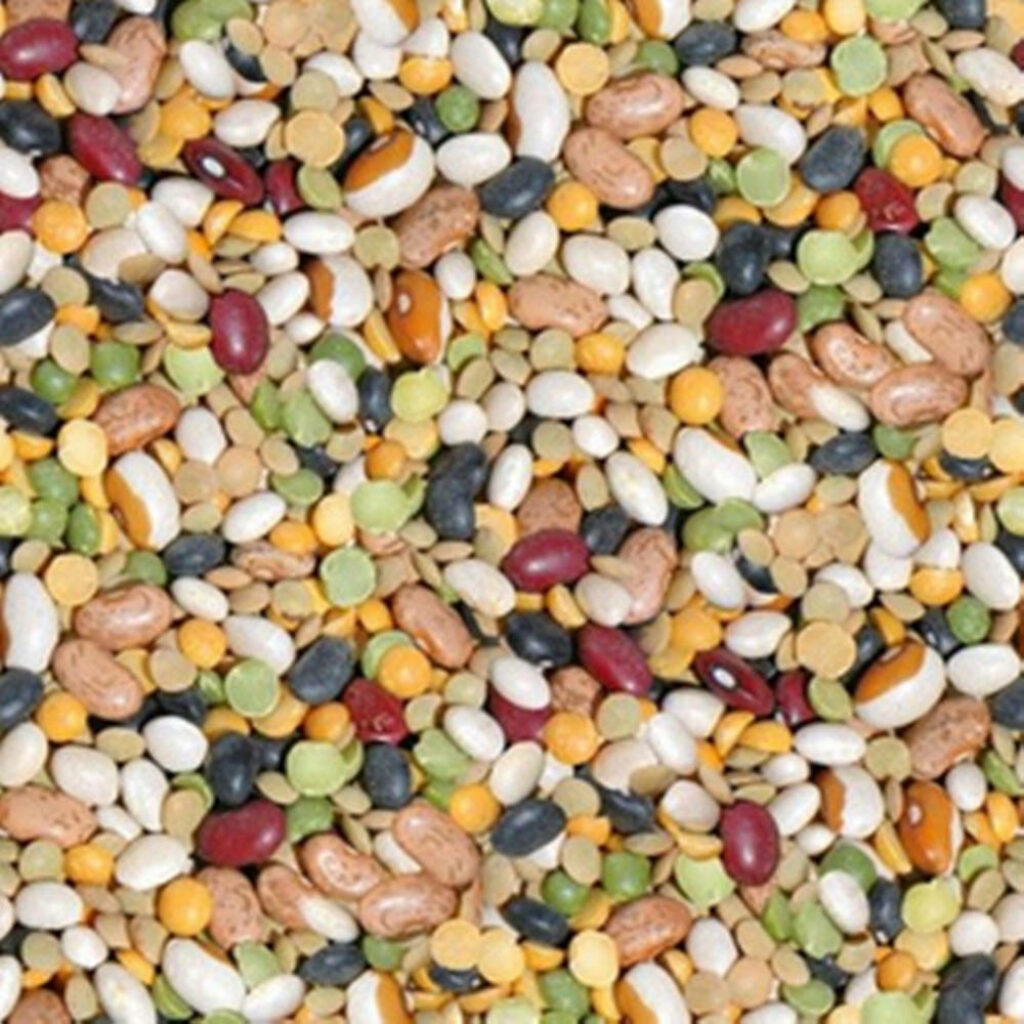 Colorful Lentils & Beans Wallpaper: Vibrant Natural Texture Background