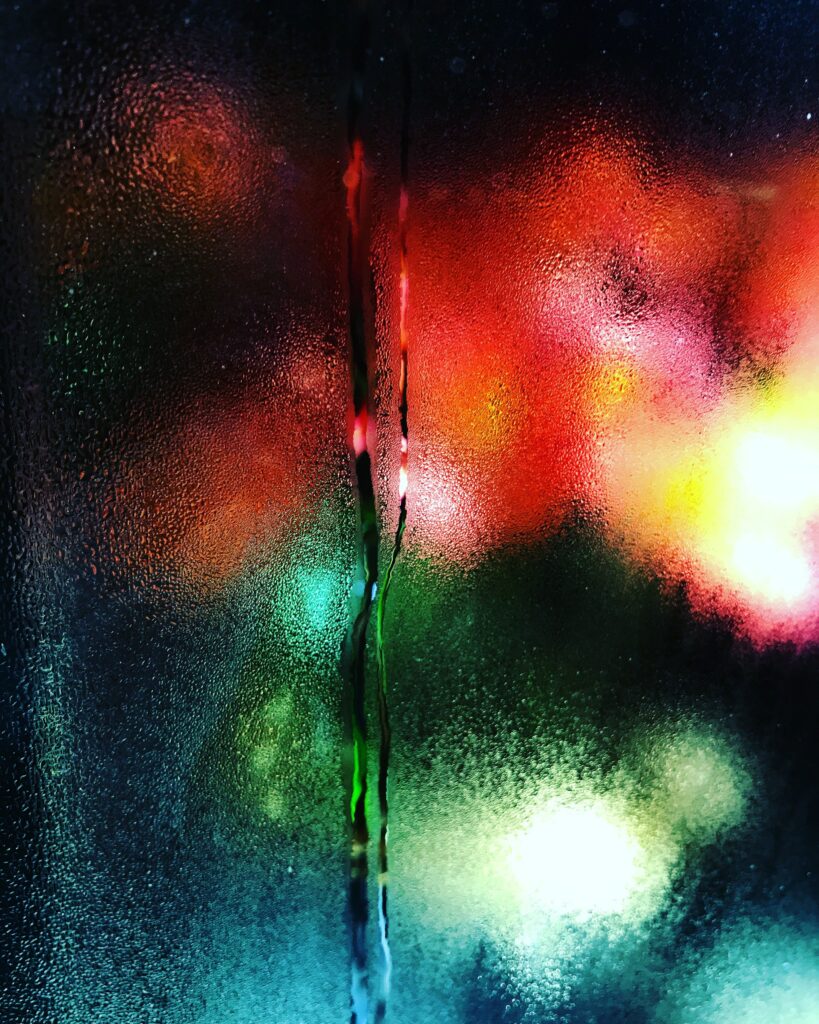 Colorful Light Reflections on Glass - Vibrant Wallpaper Background
