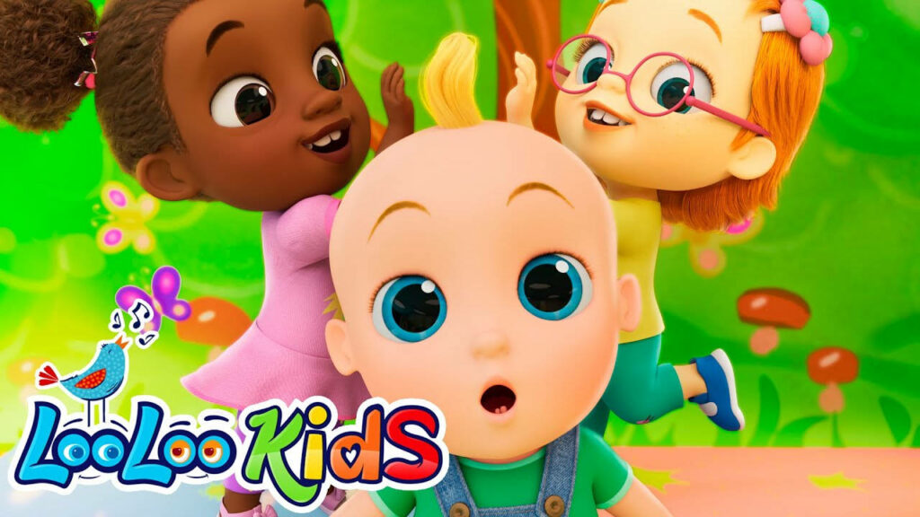 Vibrant LooLoo Kids Wallpaper: Adorable Animated Characters for Nurseries