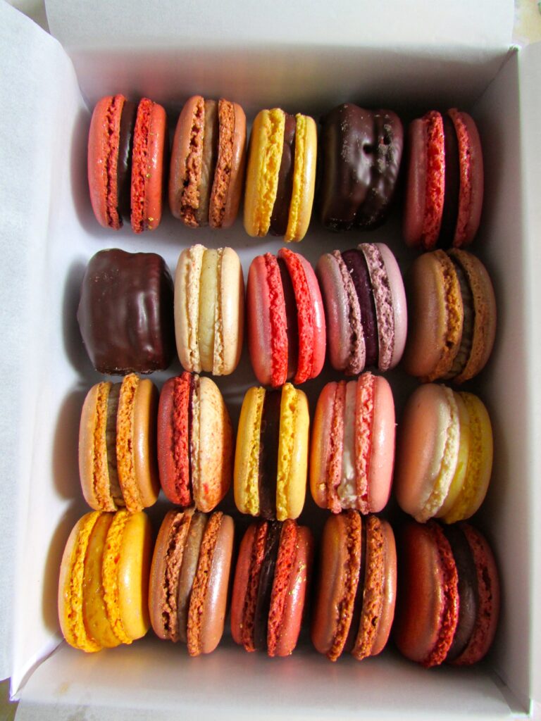 Colorful Macarons & Cookies Wallpaper: Delightful Dessert Background