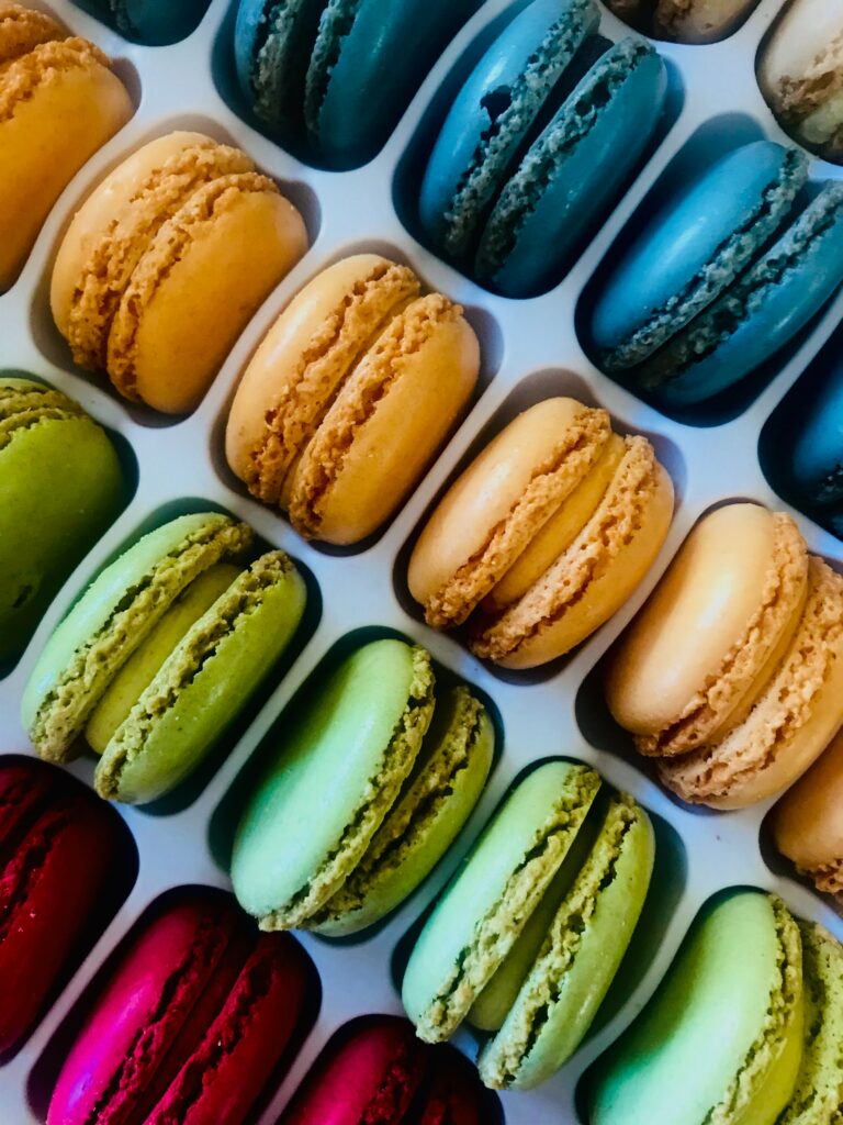 Colorful Macarons Wallpaper: A Vibrant Delight of Sweet Textures
