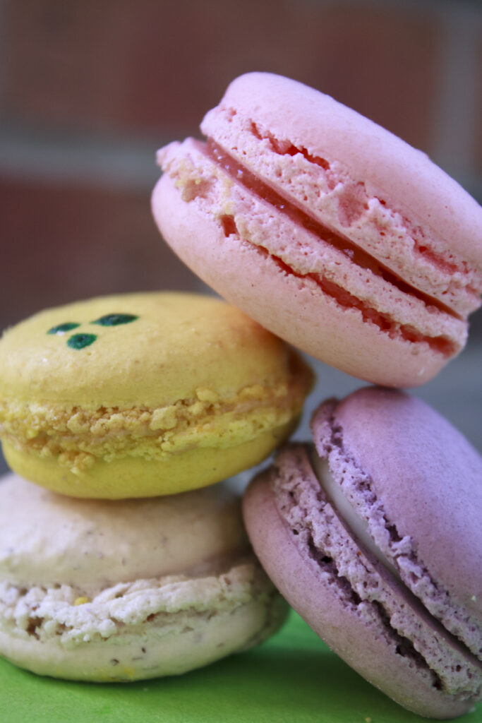 Colorful Macarons Wallpaper: Delightful Background for Dessert Lovers