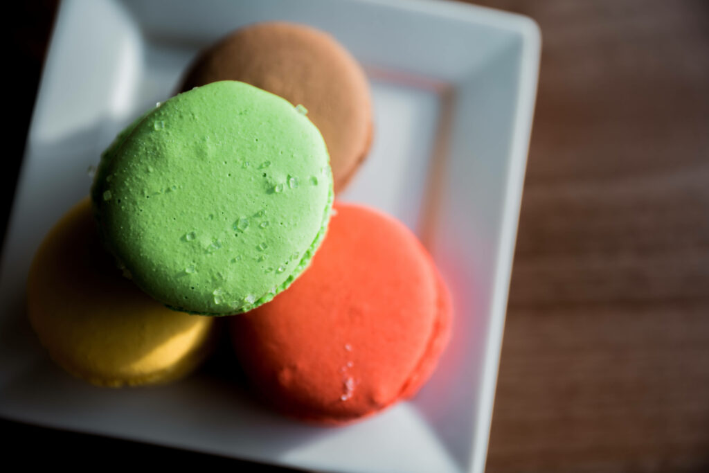 Colorful Macarons Wallpaper: Vibrant Desktop Background Delight 
