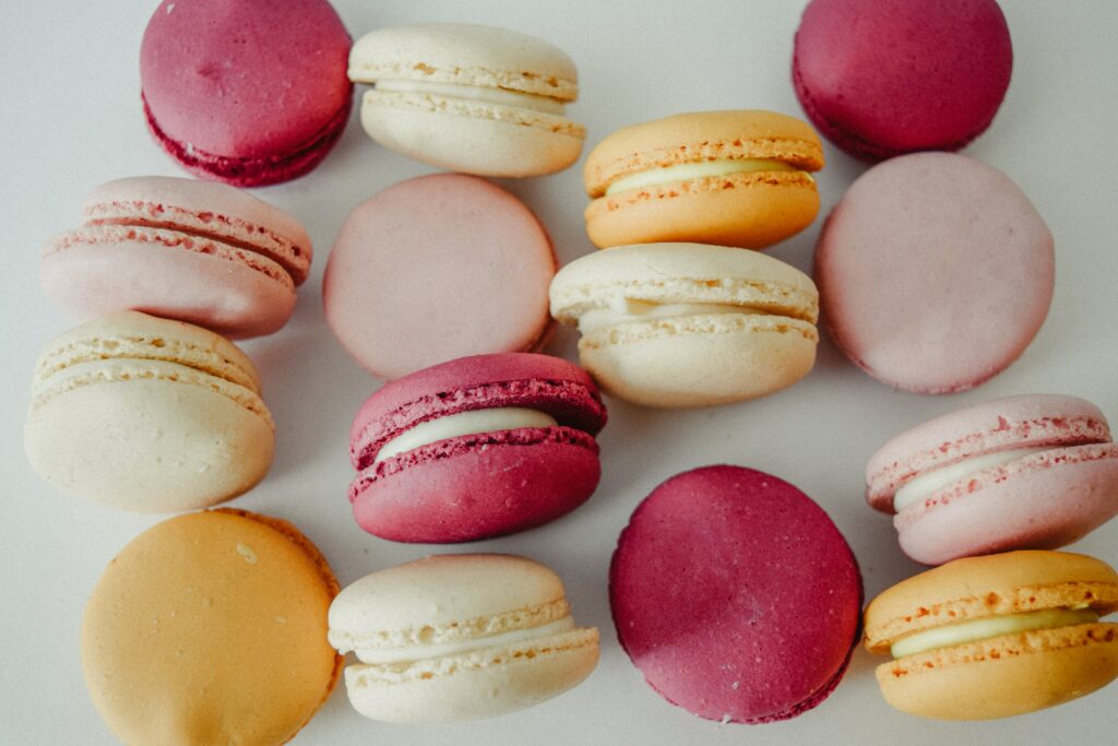 Colorful Macaroons & Sweet Treats Wallpaper for a Pastel Aesthetic