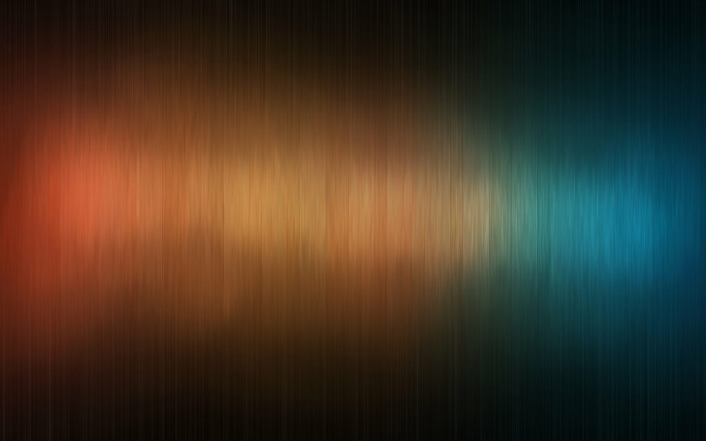 Minimalist digital art wallpaper with brushed metal texture and orange to blue gradient background