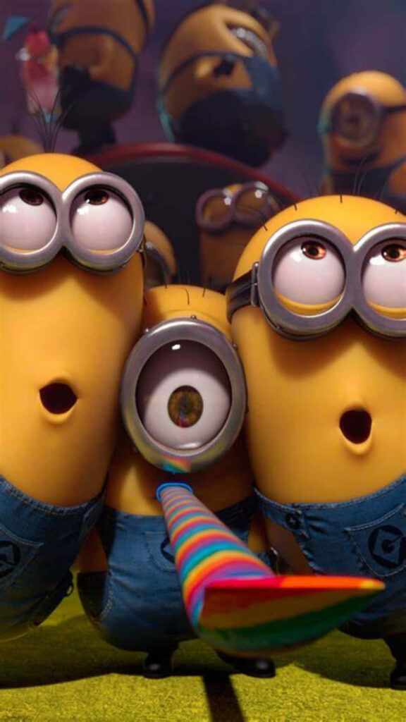 Vibrant Minions iPhone Wallpaper: Fun & Excitement Background