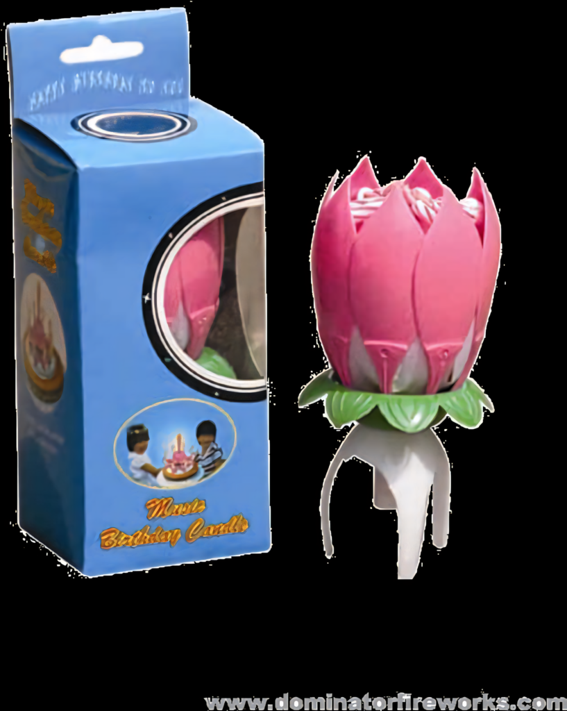 Colorful Musical Lotus Birthday Candle - Flower-Shaped Fun! Wallpaper