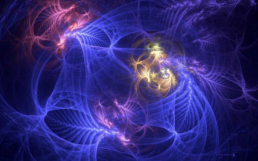 Vibrant Neon Light Swirls Wallpaper - Colorful Motion Background