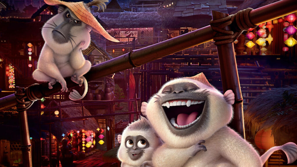 Joyful Ongis Characters Wallpaper from Raya and the Last Dragon