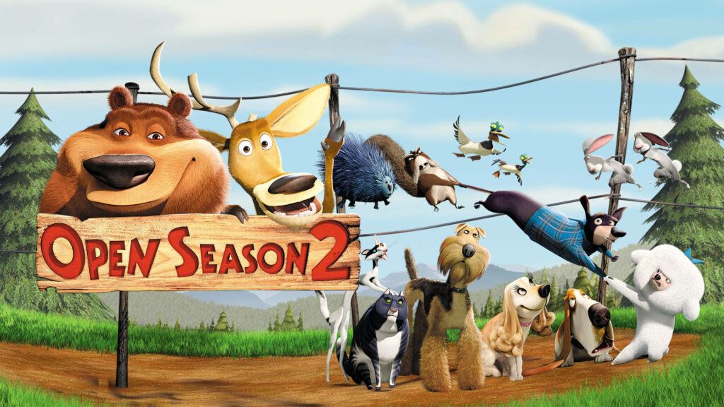 Colorful Open Season 2 Wallpaper: Vibrant Animated Animal Characters