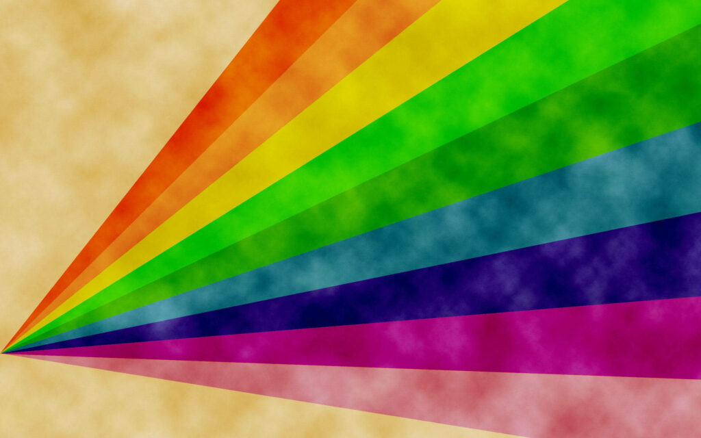 Beaming with Pride: A Radiant Rainbow Wallpaper