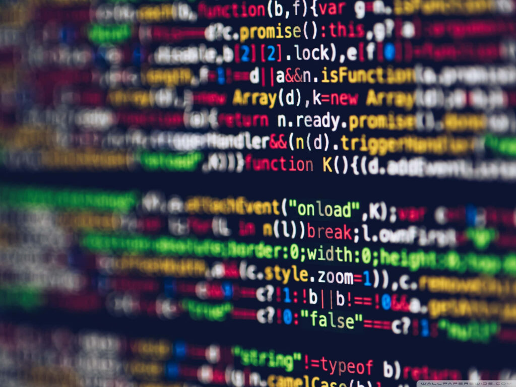 Colorful Programming Syntax Wallpaper Background for Developers
