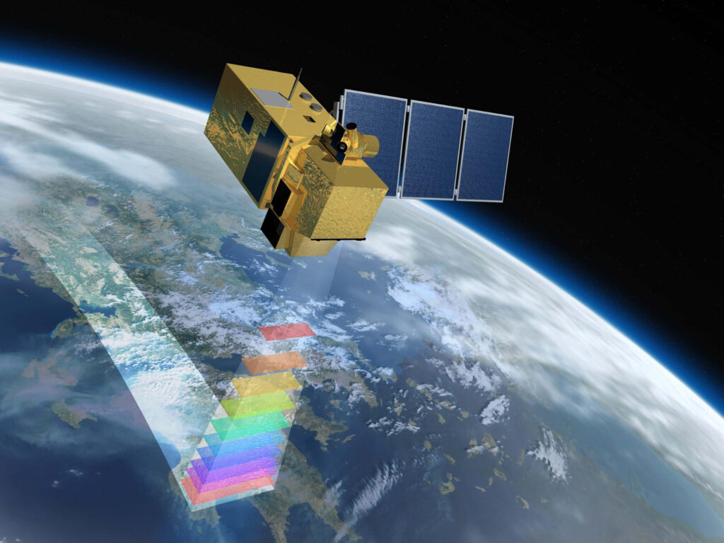 Advanced Satellite Imaging: Earth Observation Wallpaper Background