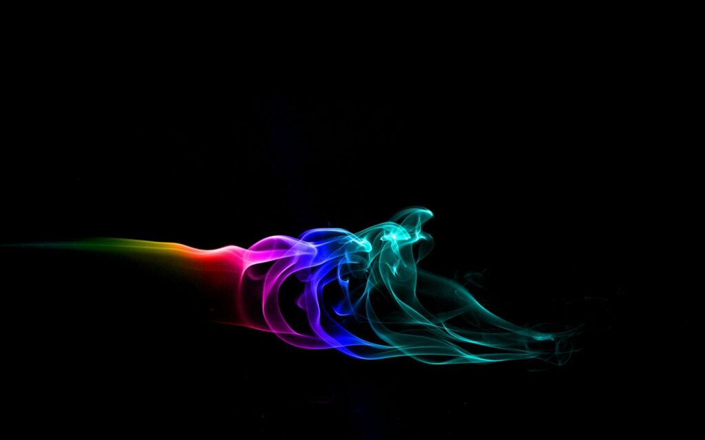 Vibrant Colorful Smoke Swirl Abstract Wallpaper - 1680x1050 Resolution