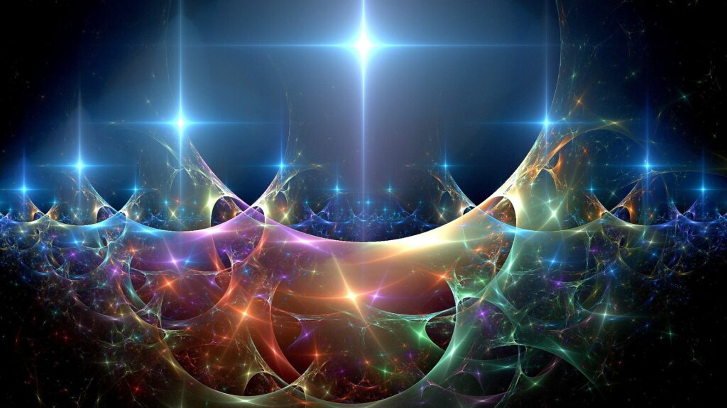 Vibrant 1920x1080 Colorful Smoky Wallpaper with Iridescent Swirls