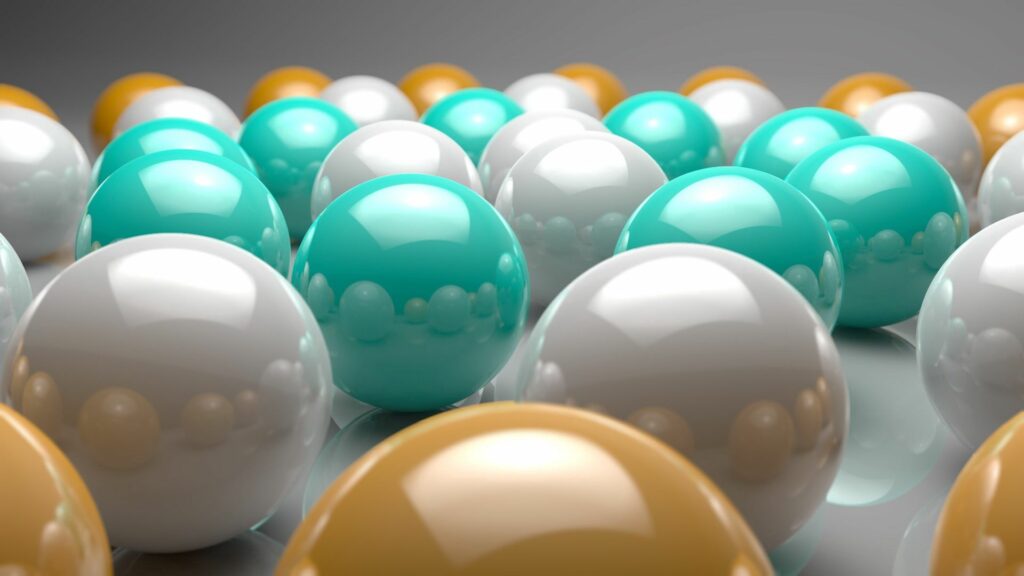 Vibrant Close-up of Colorful Shiny Balls Wallpaper - 1920x1080