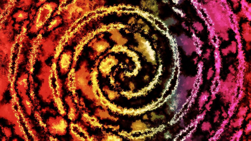 Vibrant Spiral Wallpaper - Colorful Dynamic Lines 1920x1080 Background