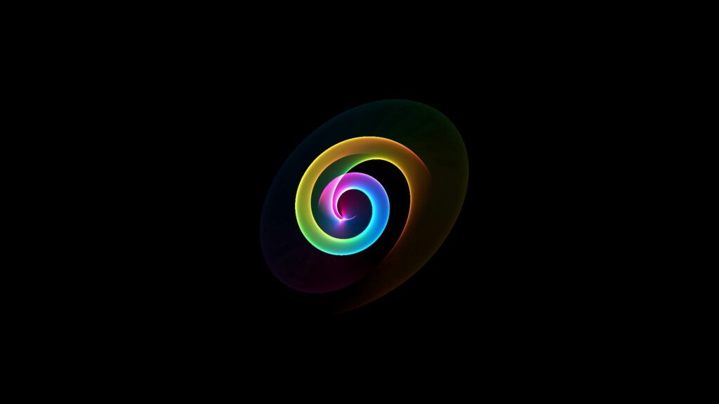 Colorful Spiral Wallpaper: Vibrant 1920x1080 Dynamic Background