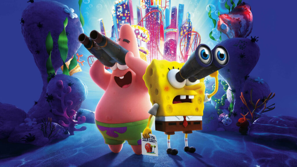 SpongeBob & Patrick Adventure: Vibrant Underwater Wallpaper