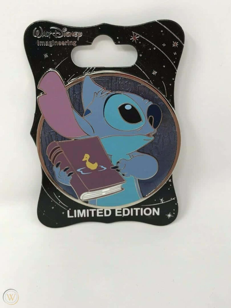 Colorful Stitch Wallpaper: Curious Alien with Whimsical Starry Background