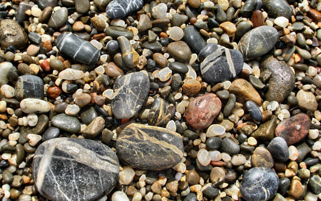Colorful Stone Wallpaper Background: Unique Pebbles & Rocks Collection