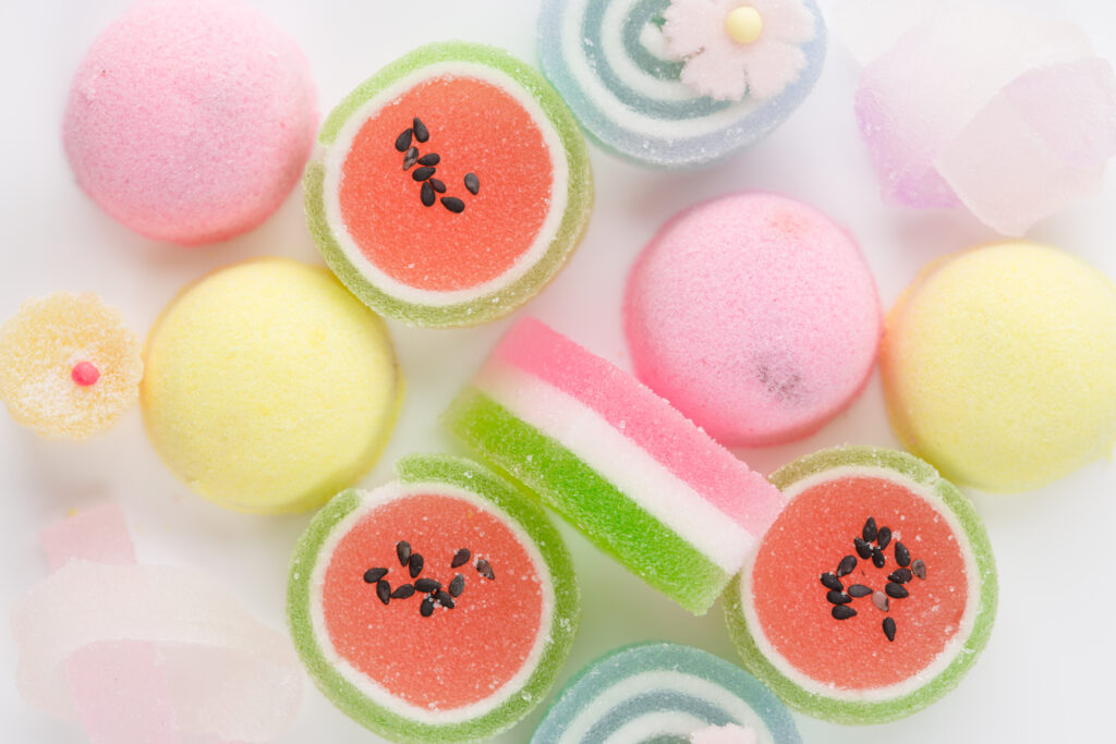 Vibrant Colorful Sweets Wallpaper: Cheerful Candy Background