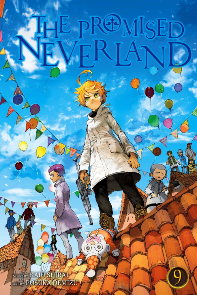 Vibrant *The Promised Neverland* Wallpaper: Emma's Colorful Adventure