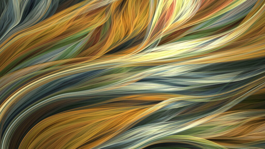 Colorful Fractal Threads: A Vibrant and Intricate Artistic HD Wallpaper Background