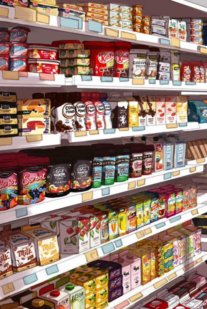 Vibrant Sweet Treats Wallpaper: Colorful Desserts & Chocolates Display