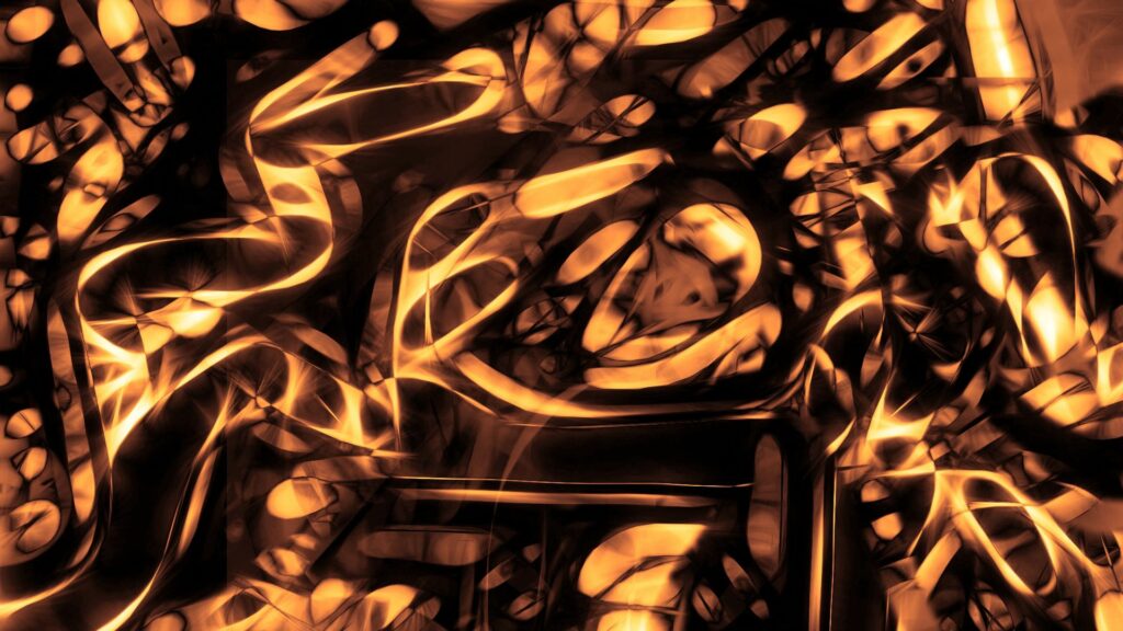 Complex Dark Theme Wallpaper: 1920x1080 Luminous Lines Background