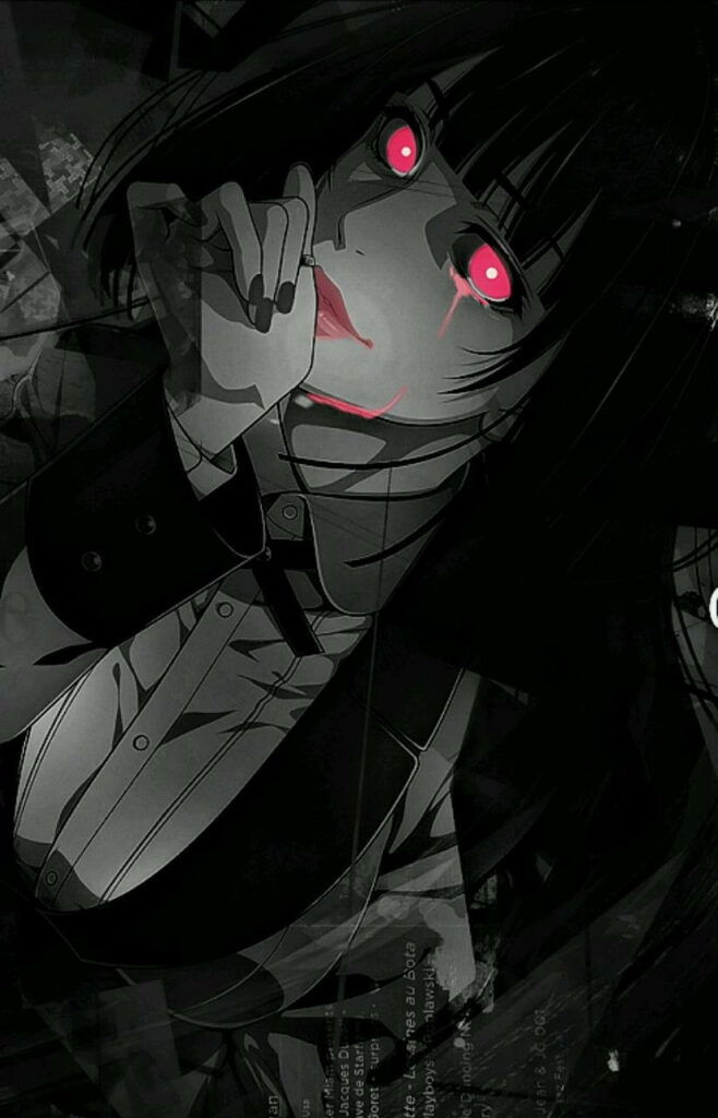 The Enigmatic Tears of Yumeko Jabami: A Glimpse into the Abyss of Hyakkaou Private Academy's High-Stakes Games Wallpaper