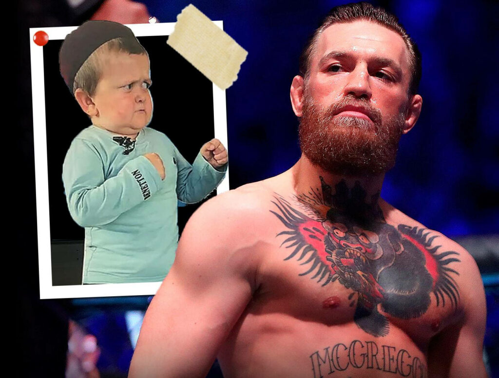 Confident Conor McGregor & Playful Hasbulla - Unique Wallpaper Background