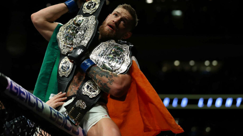 Conor McGregor UFC Champion Wallpaper - Irish Flag Background