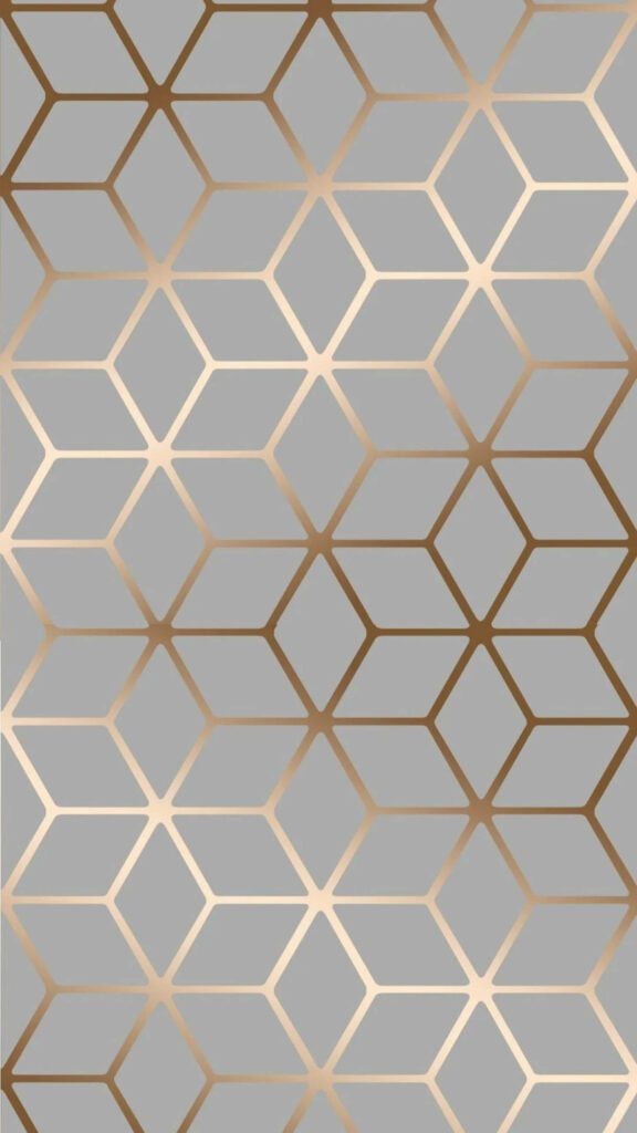 Contemporary 3D Cubic Pattern Wallpaper in Shimmering Metallic Finish