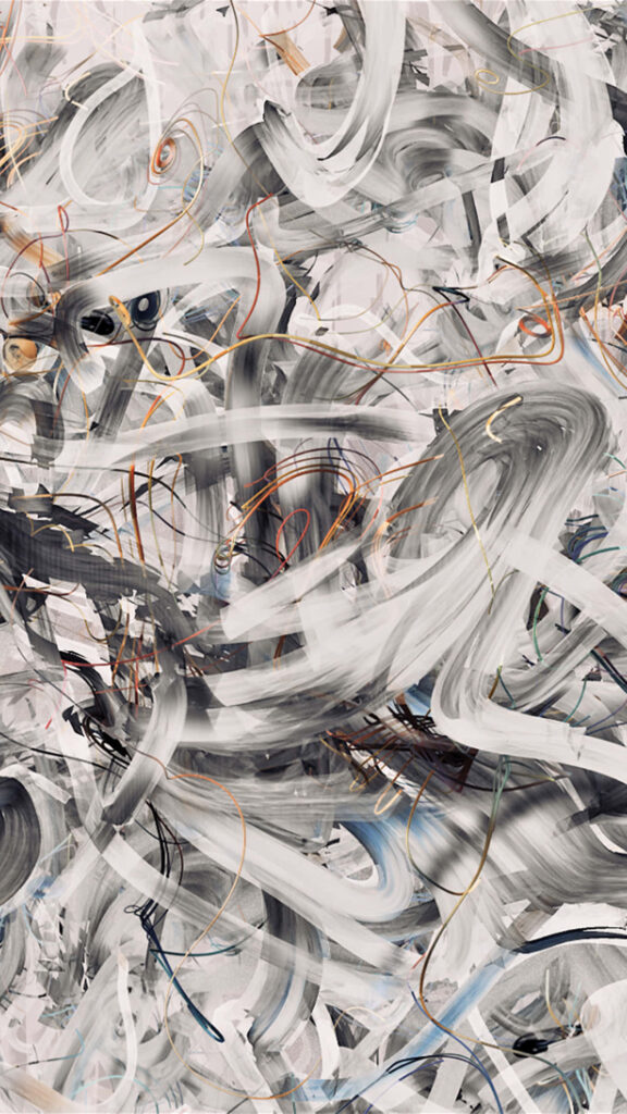 Contemporary Gray Abstract Wallpaper with Earthy Accents - Modern Background