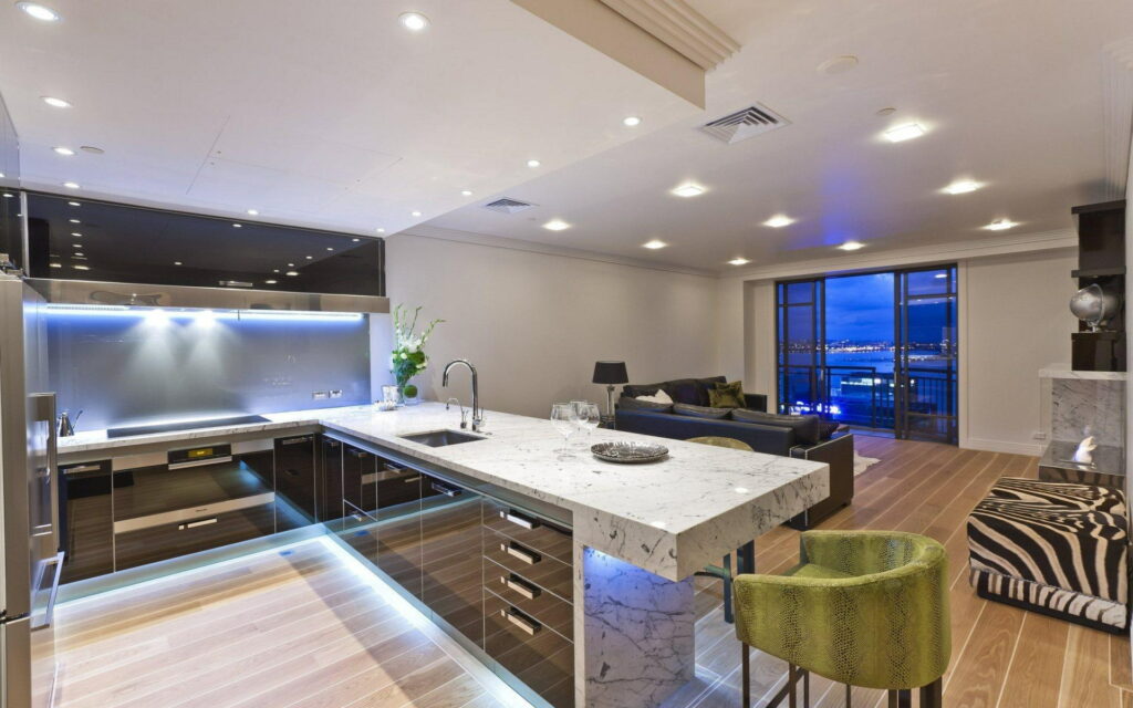 Architectural Elegance: A Modern Kitchen Design with Style and Class - HD Wallpaper for Home Interiors and Rooms