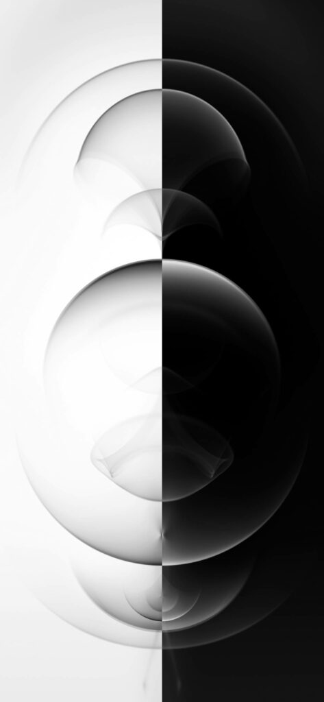 Duality of Abstract Patterns: A Split-Color Wallpaper for iPhone 2021