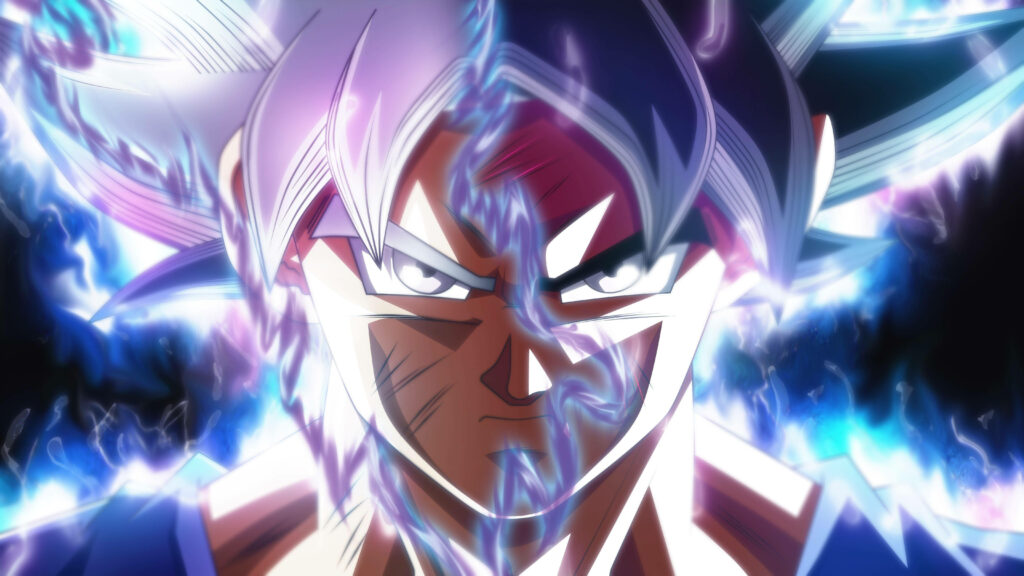 Contrasting Powers: Goku's Unique Hairstyle in Dragon Ball Z Universe - 4k Ultra HD Wallpaper