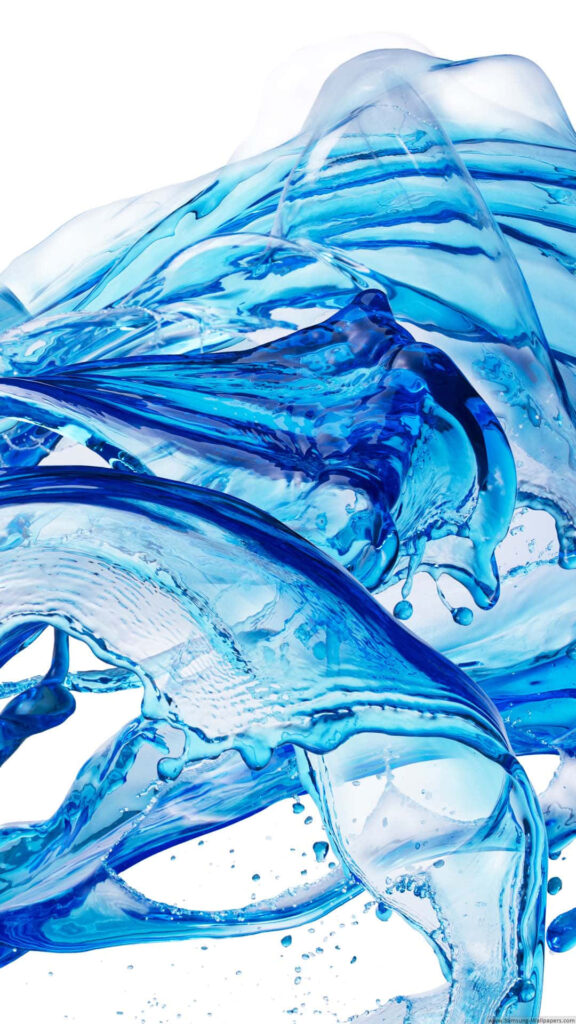 Dynamic Blue Liquid Wallpaper for Modern iPhone Backgrounds